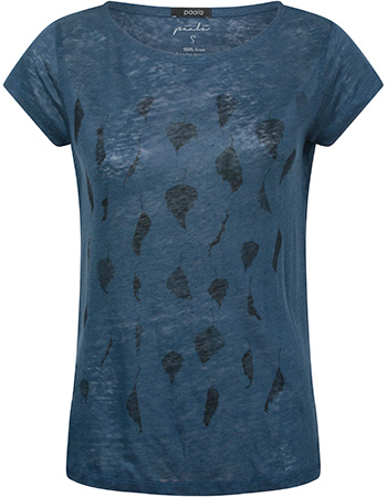 T&#8209;shirt Linnen Maple Curtain Scandinavian Blue