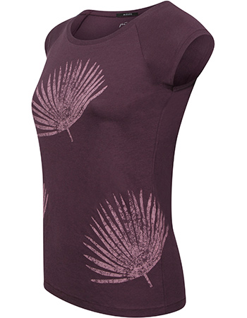 T‑shirt Palm Eggplant detail