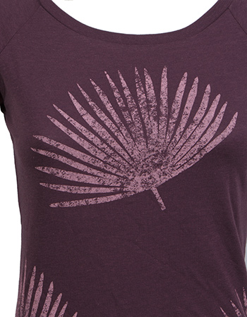 T‑shirt Palm Eggplant detail