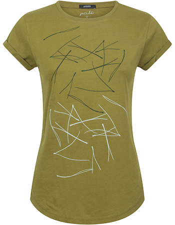 T&#8209;shirt Two Tone Pine Needles Khaki Green