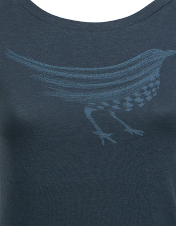 T‑shirt Woosh Trush Denim Blue detail