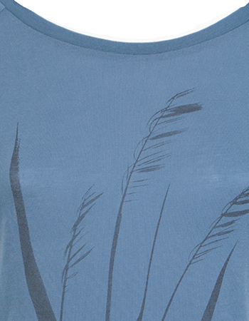 T‑shirt Dune Grass Washed Blue detail