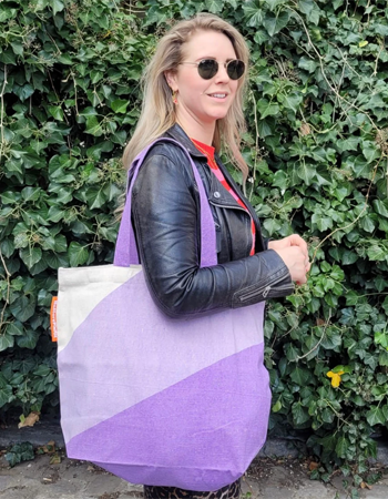 Duurzame shopper NoMorePlastic Lilac Lilac