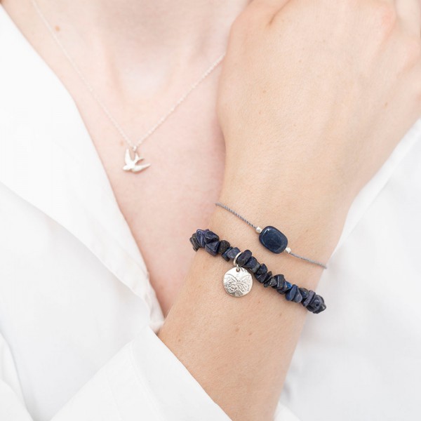 Armband Gemstone Card Lapis Lazuli Silver