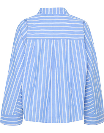 Blouse Pzmaiken Marina Blue Striped detail