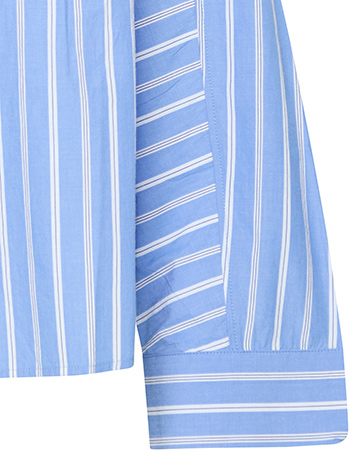 Blouse Pzmaiken Marina Blue Striped detail