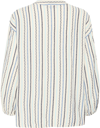 Blouse Pzmiriam Kentucky Blue Striped detail