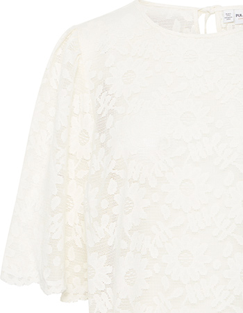 Blouse Pznaomi Cloud Dancer detail