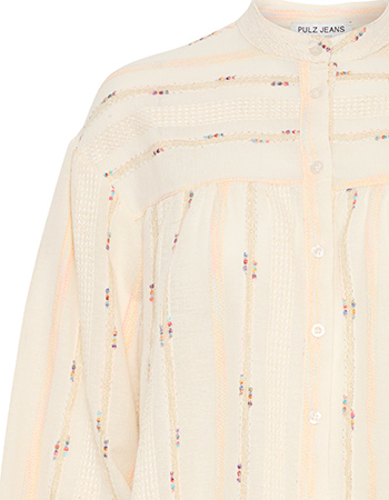 Blouse Pzstevie Cloud Dancer detail