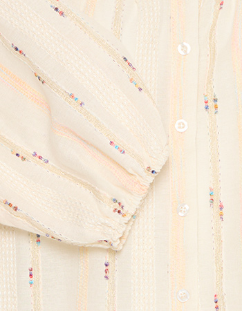 Blouse Pzstevie Cloud Dancer detail