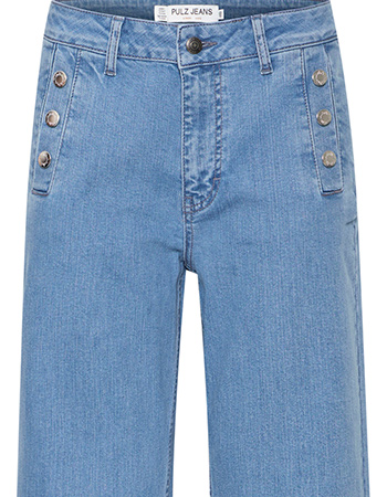 Jeans Pzmaeve Wide Leg Light Blue Denim detail