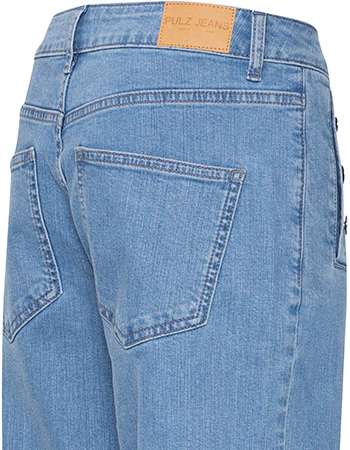 Jeans Pzmaeve Wide Leg Light Blue Denim detail