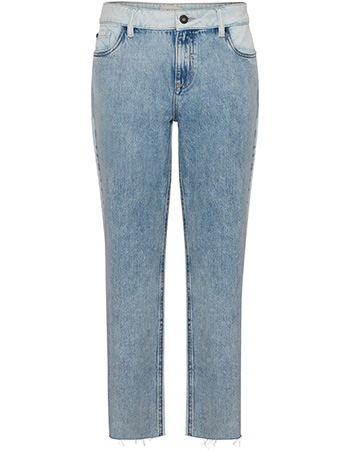 Jeans High Waist Pzgaby Bleached Blue Denim