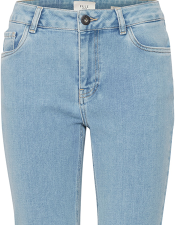 Jeans Pzria Kick Flared Light Blue Denim detail