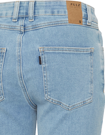 Jeans Pzria Kick Flared Light Blue Denim detail