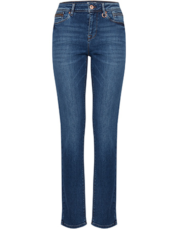 Jeans Pzsandra High Waist Straight Leg Denim