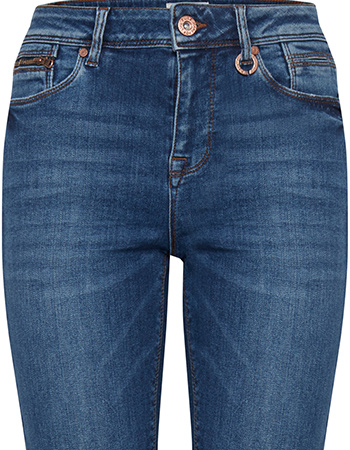 Jeans Pzsandra High Waist Straight Leg Denim detail