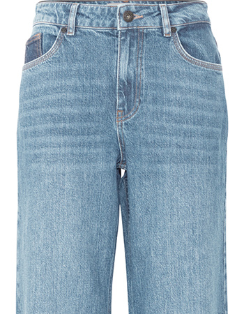 Jeans PzVega Wide Licht Blauw detail