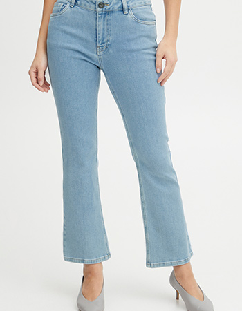 Jeans Pzria Kick Flared Light Blue Denim