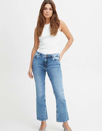 Jeans Pzria Kick Flared Light Blue Denim