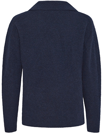 Trui Pzastra V Dark Sapphire Melange detail