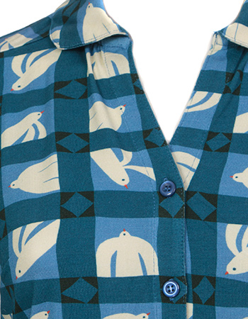 Blouse Felice Be Free Navy detail