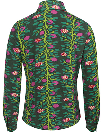 Blouse Felice In Pomegranata Green detail