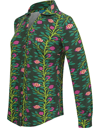 Blouse Felice In Pomegranata Green detail