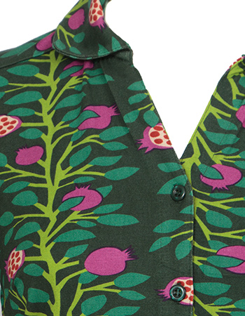 Blouse Felice In Pomegranata Green detail