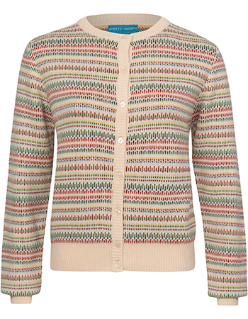 Cardigan Rainbow Lines Creme