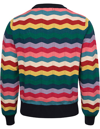 Trui Rainbow Waves detail