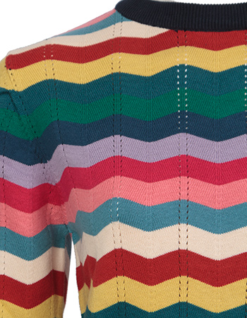 Trui Rainbow Waves detail