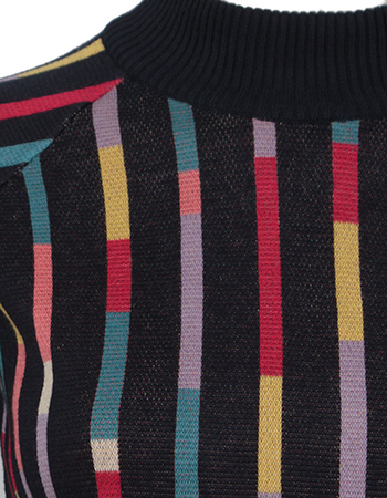 Trui Susan Streamers Navy detail