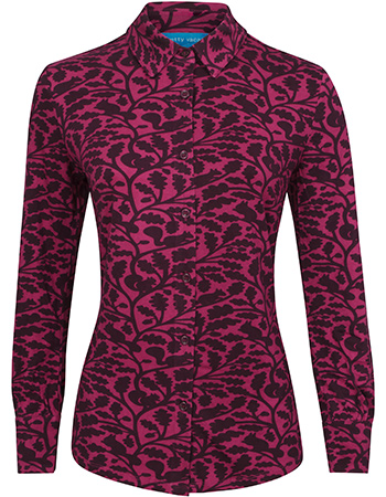 Blouse Marge Sunset Squirrels Purple