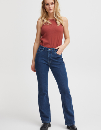 Jeans Pztalia Boot Cut Dark Blue Denim