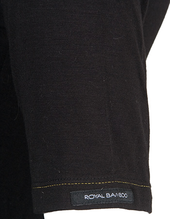 T‑shirt Bamboe Orginal Zwart detail