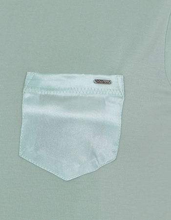 Top Mouwloos Bamboe Timeless Jade detail