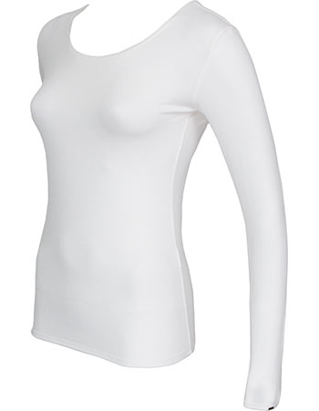 Longsleeve Bamboe Original Ivory detail