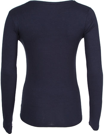 Longsleeve Bamboe Original Marine detail