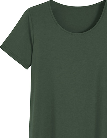 T&#8209;shirt Sara A Lijn Army Green detail