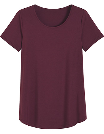 T&#8209;shirt Sara A Lijn Wijnrood