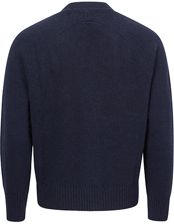 Cardigan Tosca Recycled Cashmere Tosca Blue Mora detail