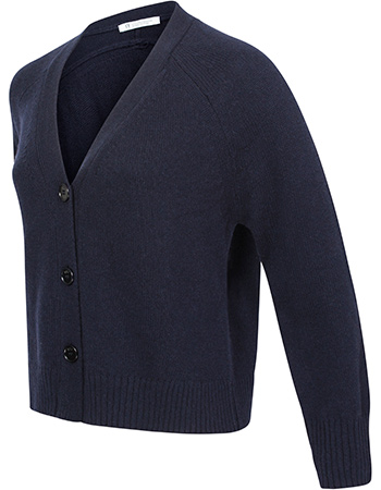 Cardigan Tosca Recycled Cashmere Tosca Blue Mora detail