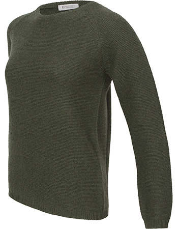 Trui Giulietta Recycled Cashmere Green Foresta detail