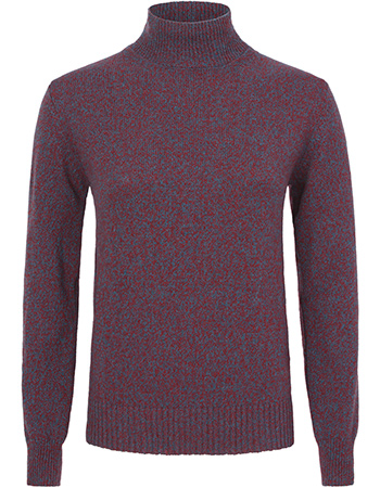 Trui Ada Recycled Cashmere Moulinè Blue Rubino
