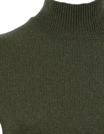 Trui Ada Recycled Cashmere Green Muschio detail