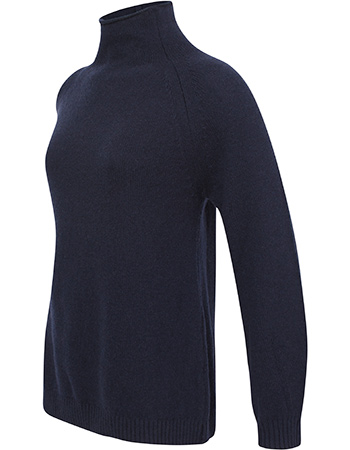 Trui Ivonne Recycled Cashmere Blue Mora detail