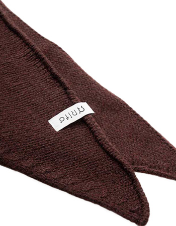 Bandana Masha Gerecycled Kasjmier Bruin detail