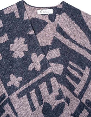 Cape Creek Gerecycled Katoen Pale Rose Blue detail