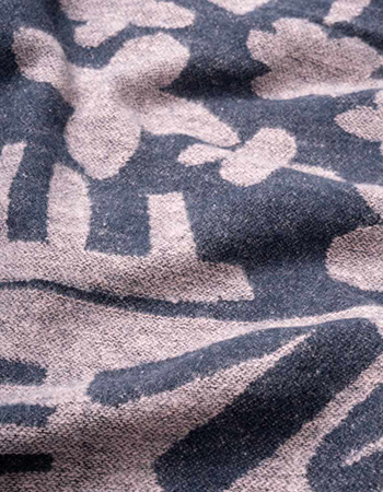 Cape Creek Gerecycled Katoen Pale Rose Blue detail